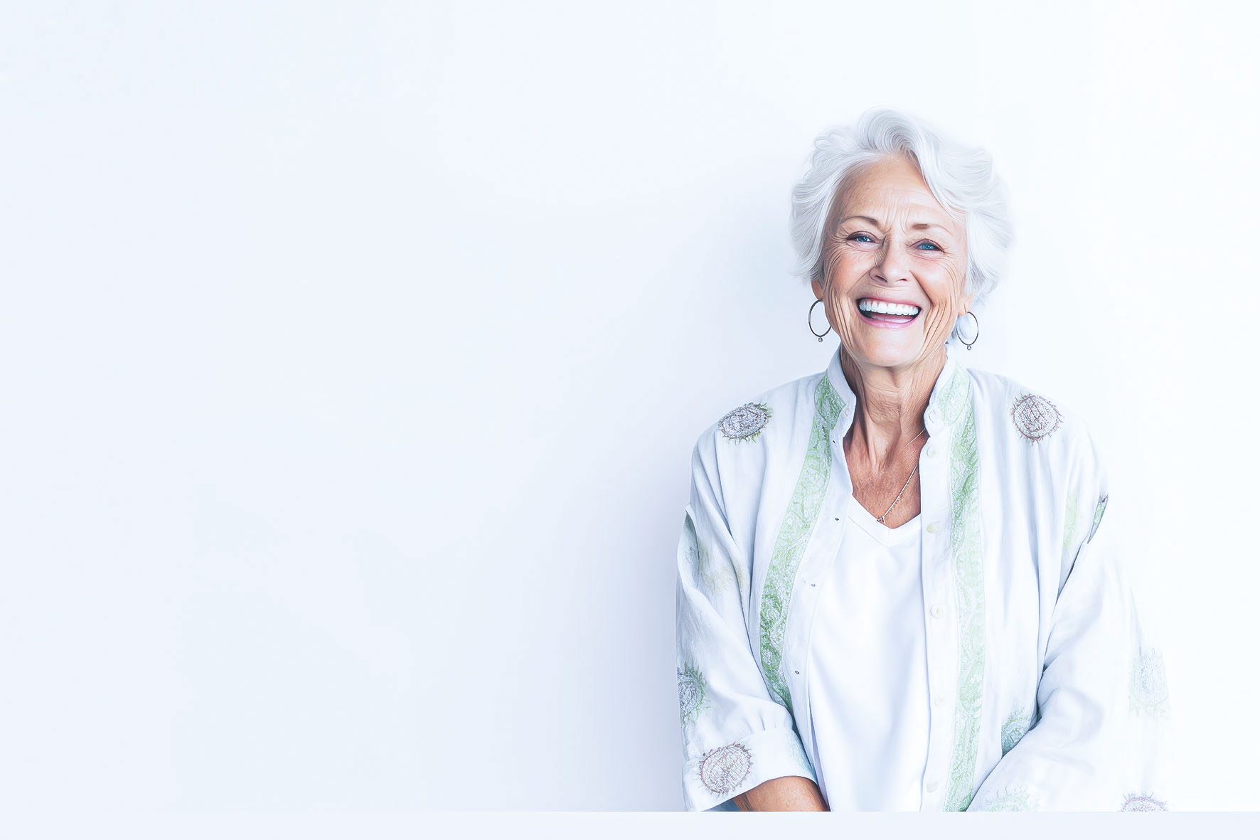 Lifestyle portrait photography of a pleased woman in her 60s thaAccueil - SafeWatch